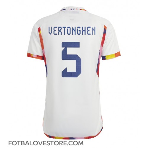 Belgie Jan Vertonghen #5 Venkovní Dres MS 2022 Krátkým Rukávem